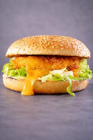 8. Chicken cheese burger