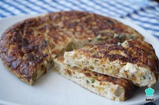 1 Tortilla Alcachofa y cebolla