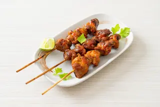 Brochette de Gésier  & Attiéké