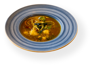 Vegetable Dumpling supa