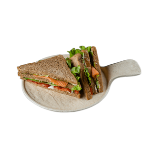 Клаб-сендвич с лососем