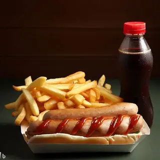 Chips + Smokie + Soda
