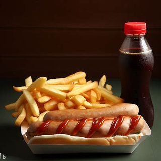 Chips + Smokie + Soda