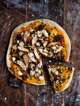 Pizza Poulet Champignons