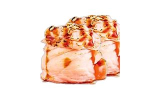 134.Bignè spicy salmon scottato - 4 pezzi