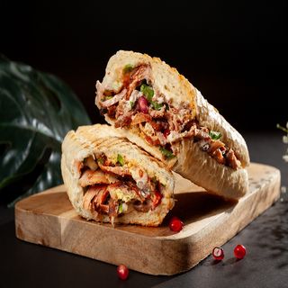 დონერი ღორის ხორცით დიდი