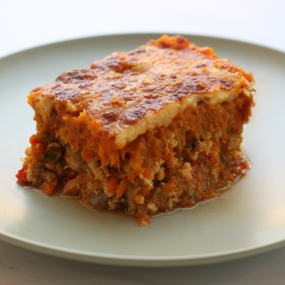 Pastel de carne saludable