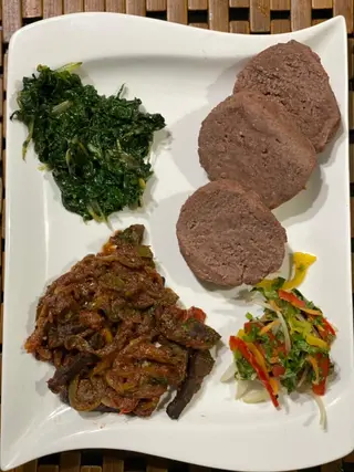 Liver Wet Fry With Brown Ugali