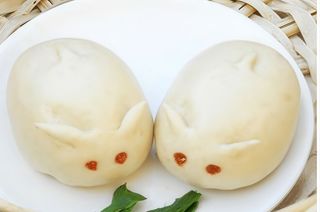 P06, Borsa coniglietto - 2 pezzi 奶黄玉兔包