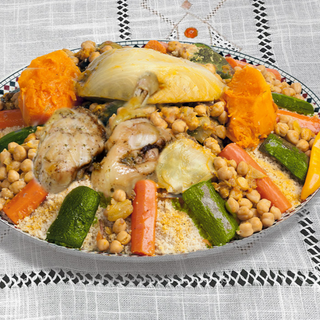 Cuscús de pollo y verduras