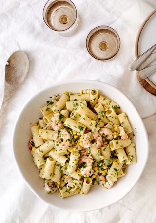 Rigatoni Aglio Olio Aux Crevettes