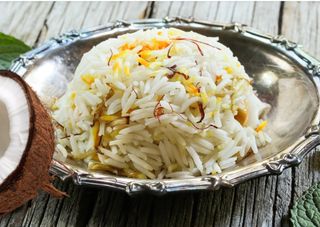 Arroz Basmati Coco Y Azafrán