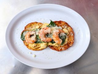 Кукурудзяні оладки з креветками (300г)