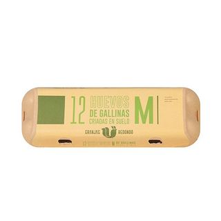 REDONDO HUEVOS GALLINA M CARTON 12 UDS