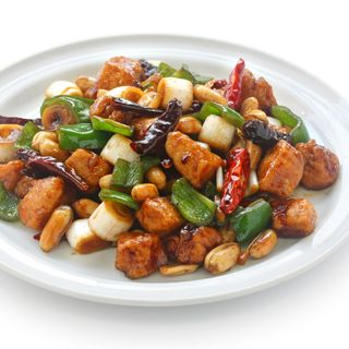 105-Свинско месо със зеленчуци (600)гр