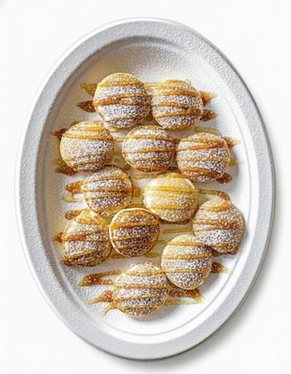 Панкейк с медом и карамелью /Pancake cu miere și caramel