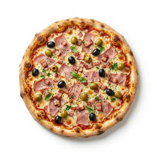 Pizza Bacón Y Jamón (36 Cm.)