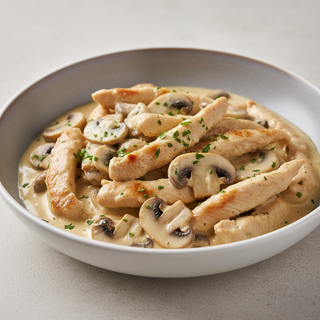 PIEPT DE PUI CU CIUPERCI  200g/150g