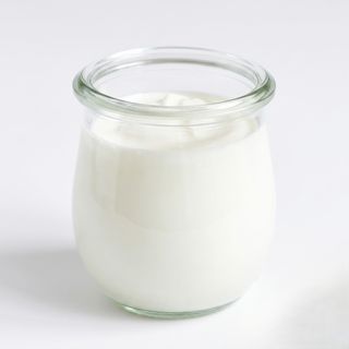 Glass of Natural Yoghurt