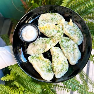 ვარენიკი კარტოფილით და სოკოთი-Dummplings with pottoes and mushrooms