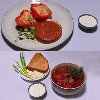 Zupa do wyboru + Papryka faszerowana