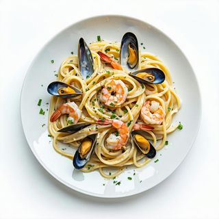 Spaghetti alla carbonara di mare