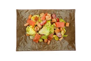 Салат "Цезарь" с сёмгой