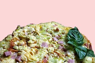 Uova strapazzate con prosciutto cotto