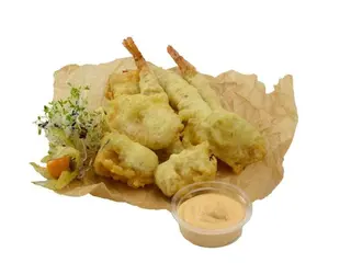 Owoce morza w tempurze
