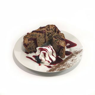 Pastel de plátano y chocolate