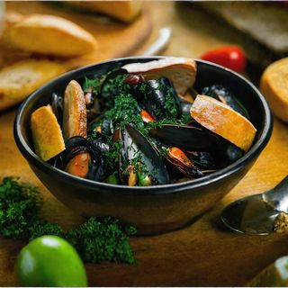 Мідії в вершковому соусі (400/150/60г)