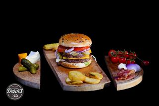 Smash dublu cheeseburger