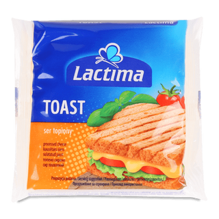 Сир плавлений Lactima тостовий 35% скибочками (130г)