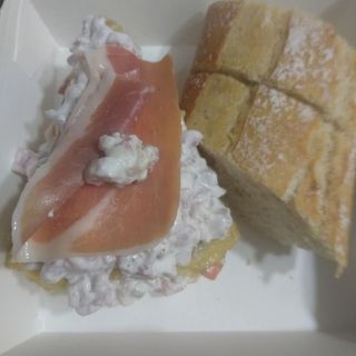 Pintxo Teruel,  Tortilla de Patata Rellena Jamón Ali Oli (1ud)