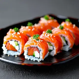 37 - Uramaki salmone tartare Philadelphia