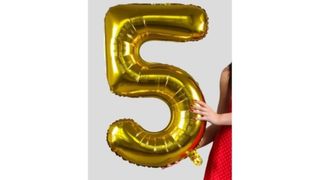Цифра "5" Фольгированный шар