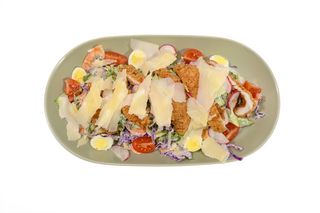 Turkey Salad mix & quail eggs