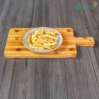 Cartofi prajiti cu parmezan,usturoi si patrunjel