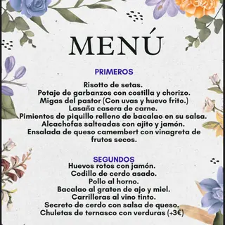 Menú del día 