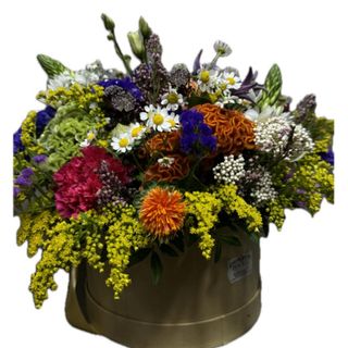 Caixa de flores campreste à escolha do florista