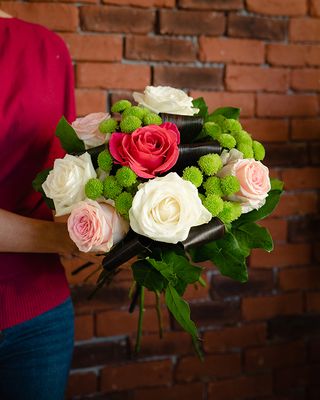 Buchet Trandafiri si Santini