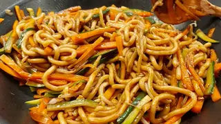 Udon con verdure