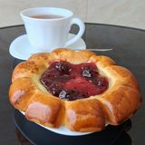  ხაჭოს ფუნთუშა ალუბლის ჯემით