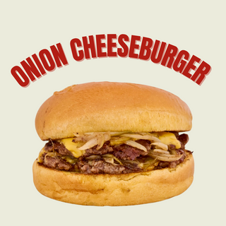 Onion cheeseburger