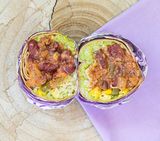 Chili con carne burrito