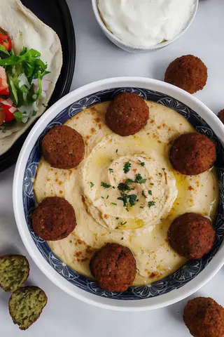 Falafel con Hummus