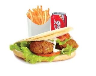 Menú kebab falafel