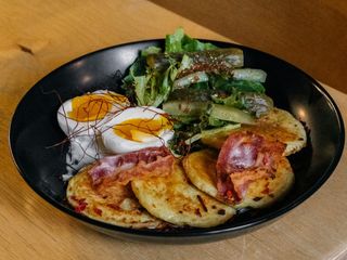 Деруни з беконом