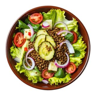 Bol De Ensalada De Lentejas