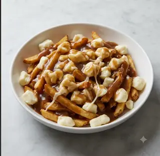 Canadian fries poutine